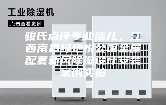 骏氏点评专业活儿，江西南昌绿地悦公馆全屋配套新风除湿设计安装案例实拍