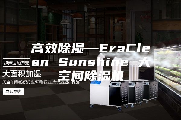 高效除湿—EraClean Sunshine 大空间除湿机