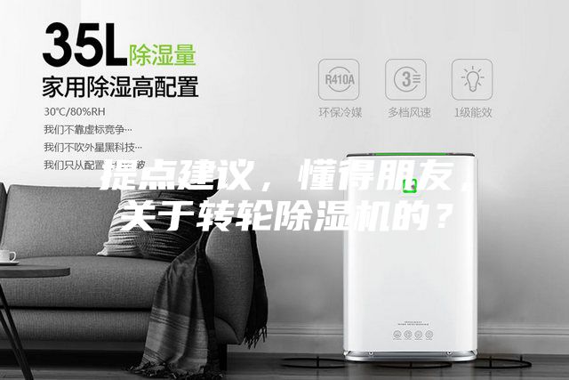提点建议，懂得朋友，关于转轮除湿机的？