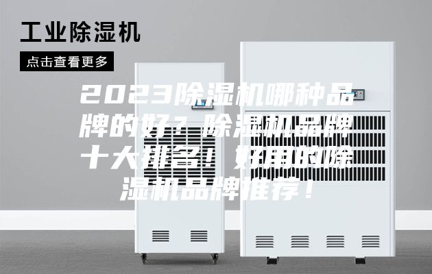2023除湿机哪种品牌的好？除湿机品牌十大排名！好用的除湿机品牌推荐！