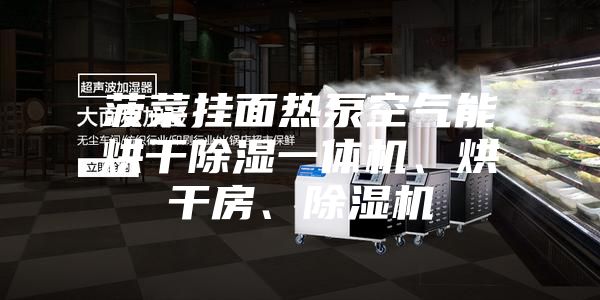 菠菜挂面热泵空气能烘干除湿一体机、烘干房、除湿机