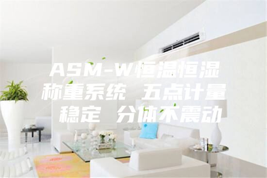 ASM-W恒温恒湿称重系统 五点计量 稳定 分体不震动