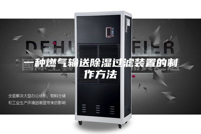 一种燃气输送除湿过滤装置的制作方法