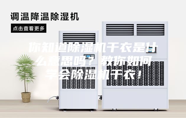 你知道除湿机干衣是什么意思吗？教你如何学会除湿机干衣！