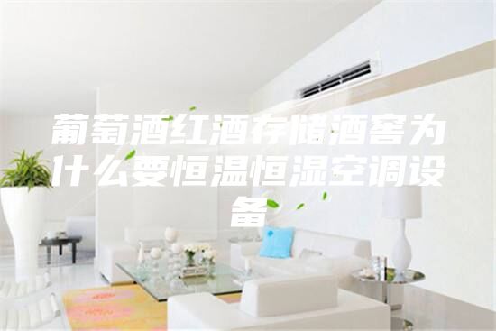 葡萄酒红酒存储酒窖为什么要恒温恒湿空调设备