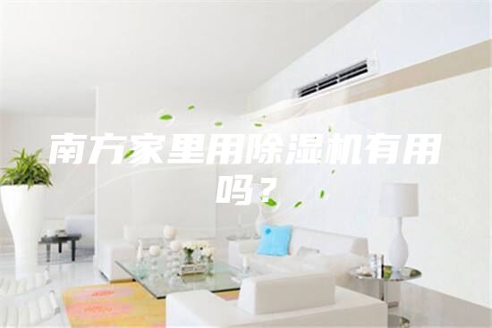 南方家里用除湿机有用吗？