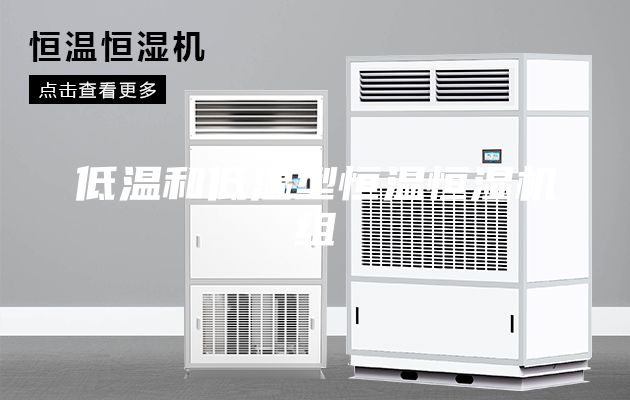 低温和低湿型恒温恒湿机组