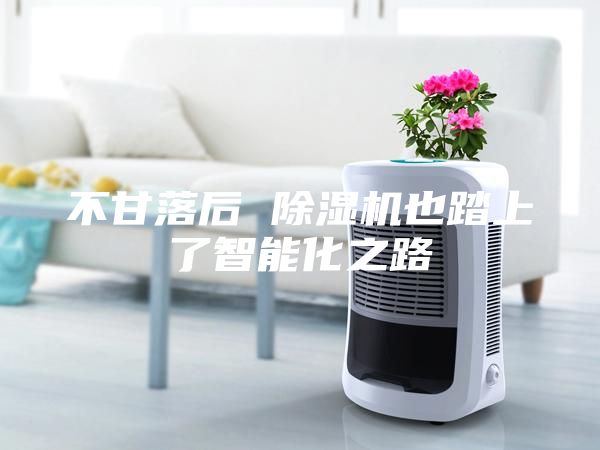 不甘落后 除湿机也踏上了智能化之路