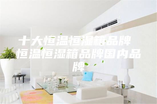 十大恒温恒湿箱品牌 恒温恒湿箱品牌国内品牌
