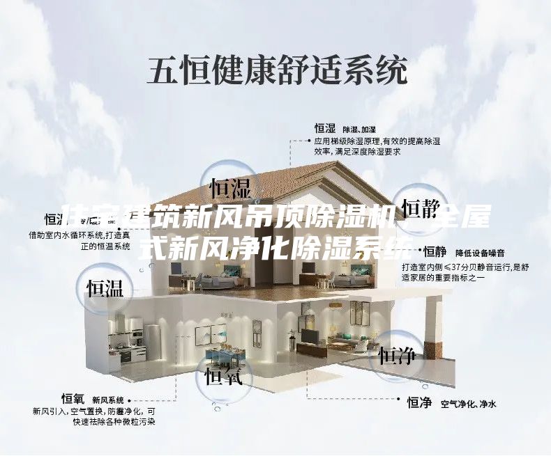 住宅建筑新风吊顶除湿机，全屋式新风净化除湿系统