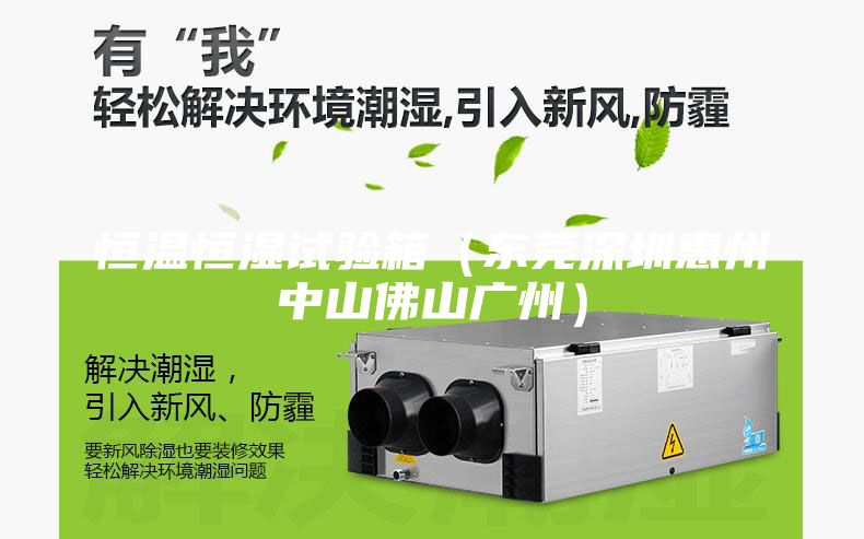 恒温恒湿试验箱（东莞深圳惠州中山佛山广州）