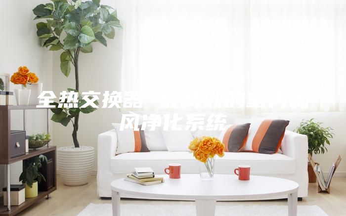 全热交换器 最高效的室内新风净化系统