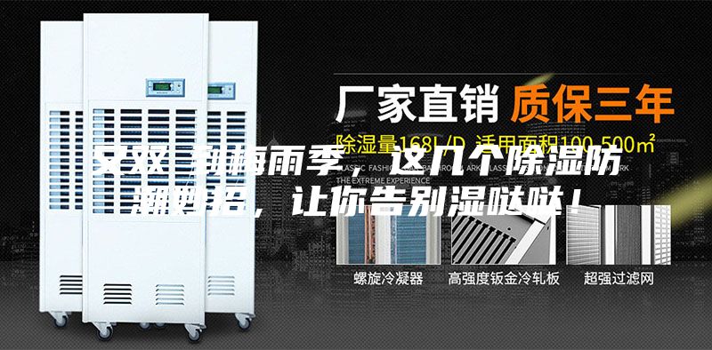 又双叒到梅雨季，这几个除湿防潮妙招，让你告别湿哒哒！