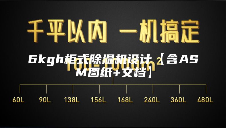 6kgh柜式除湿机设计【含ASM图纸+文档】