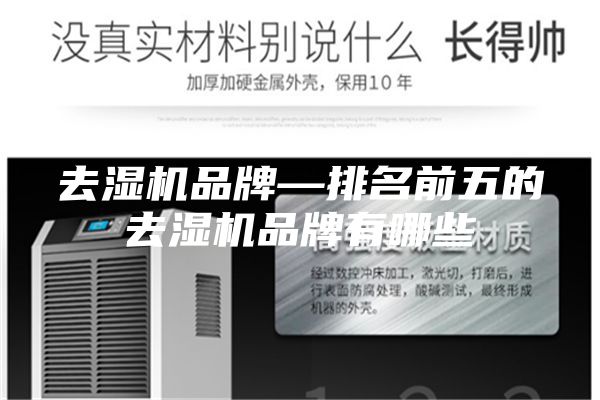 去湿机品牌—排名前五的去湿机品牌有哪些