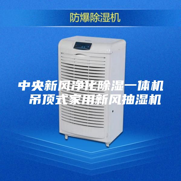 中央新风净化除湿一体机 吊顶式家用新风抽湿机