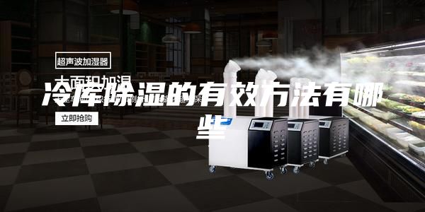 冷库除湿的有效方法有哪些