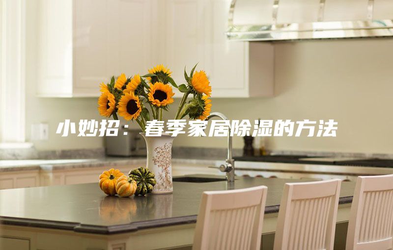 小妙招：春季家居除湿的方法