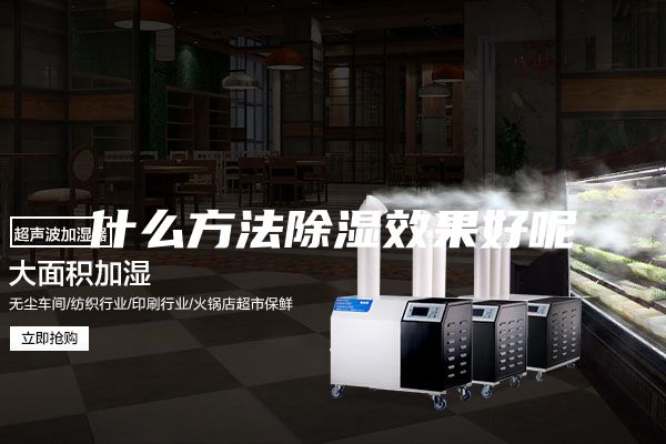 什么方法除湿效果好呢