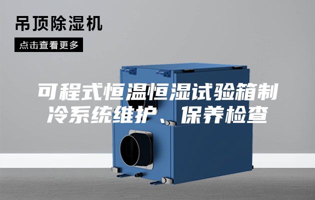 可程式恒温恒湿试验箱制冷系统维护、保养检查