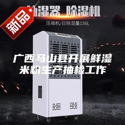 广西马山县开展鲜湿米粉生产抽检工作