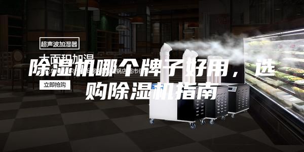 除湿机哪个牌子好用，选购除湿机指南