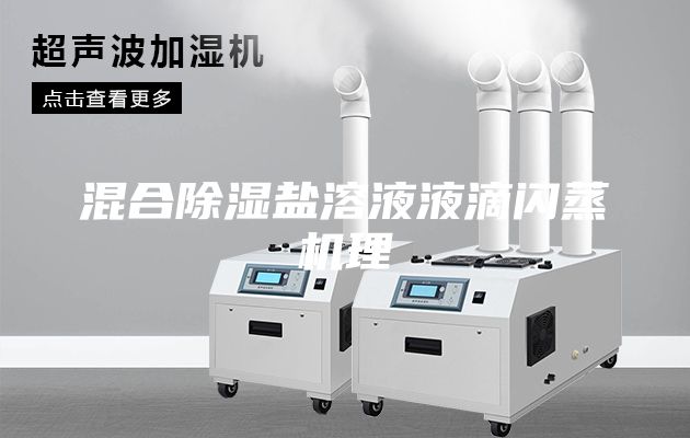 混合除湿盐溶液液滴闪蒸机理