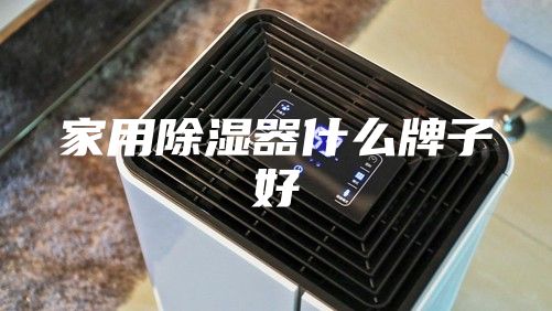 家用除湿器什么牌子好
