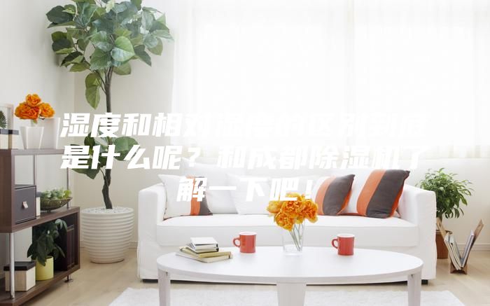 湿度和相对湿度的区别到底是什么呢？和成都除湿机了解一下吧！