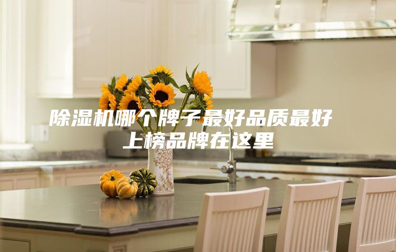 除湿机哪个牌子最好品质最好 上榜品牌在这里