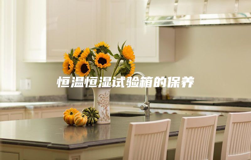 恒温恒湿试验箱的保养