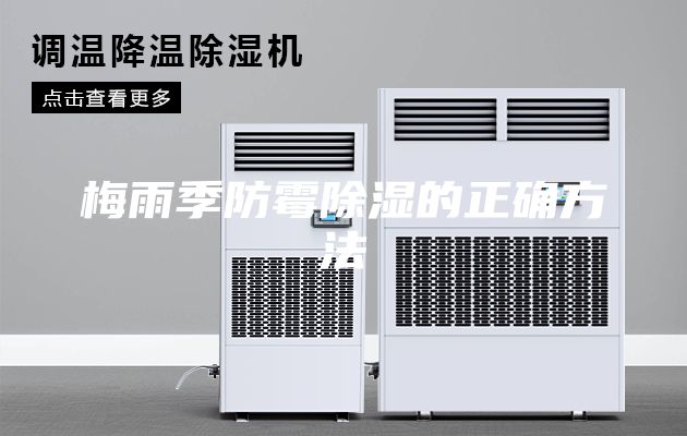 梅雨季防霉除湿的正确方法