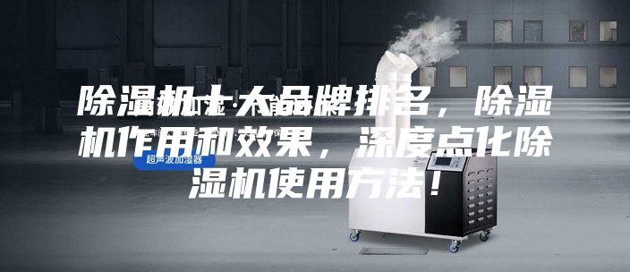 除湿机十大品牌排名,除湿机作用和效果,深度点化除湿机使用方法!