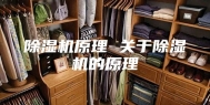 除湿机原理 关于除湿机的原理