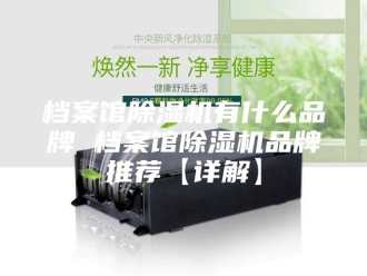 行业新闻档案馆除湿机有什么品牌 档案馆除湿机品牌推荐【详解】