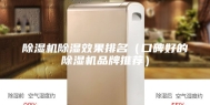 除湿机除湿效果排名（口碑好的除湿机品牌推荐）