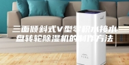 三面倾斜式V型零积水接水盘转轮除湿机的制作方法