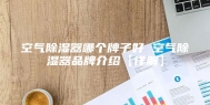 空气除湿器哪个牌子好 空气除湿器品牌介绍【详解】