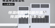 恒温恒湿试验箱升温与降温速率的分析说明