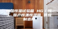 恒温恒湿试验箱 HG／恒工 国产恒温恒湿箱 供应制造商