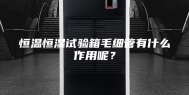 恒温恒湿试验箱毛细管有什么作用呢？