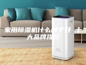 行业新闻家用除湿机什么牌子好 十大品牌排行
