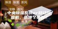 中央除湿系统or移动除湿机，选哪个更好？