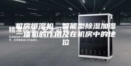 机房恒湿机，智能型除湿加湿一体机的作用及在机房中的地位