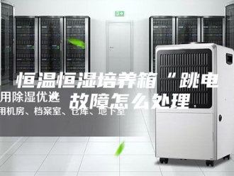 常见问题恒温恒湿培养箱“跳电”故障怎么处理