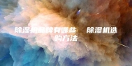 除湿机品牌有哪些  除湿机选购方法