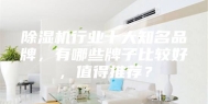 除湿机行业十大知名品牌，有哪些牌子比较好，值得推荐？