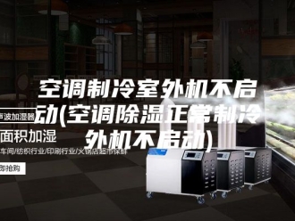 行业新闻空调制冷室外机不启动(空调除湿正常制冷外机不启动)