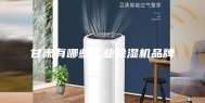 甘肃有哪些工业除湿机品牌