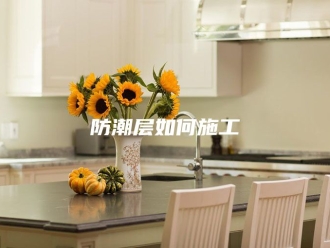 知识百科防潮层如何施工